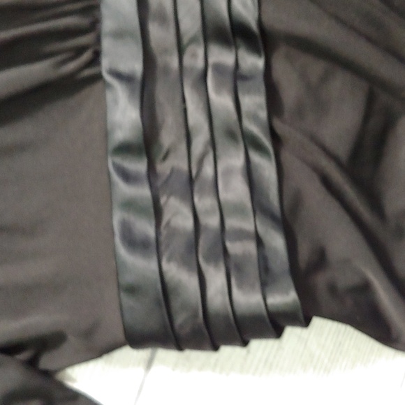 Sue Wong Black Ruched Sleeve Open Back Cocktail Dress - Picture 5 of 12